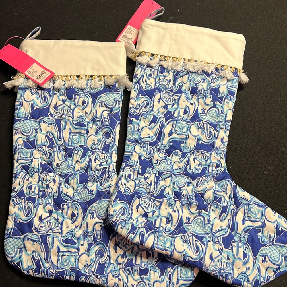 2 Lilly Pulitzer Christmas stockings